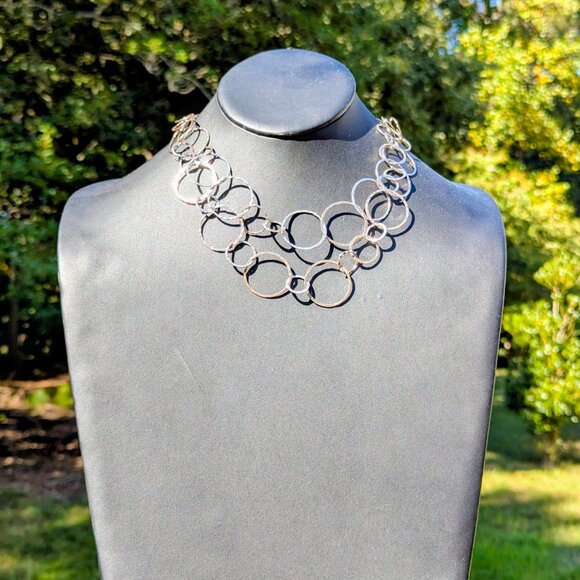 ARTISANS NY Jewelry - SILVER-PLATED RINGS NECKLACE   NOWT